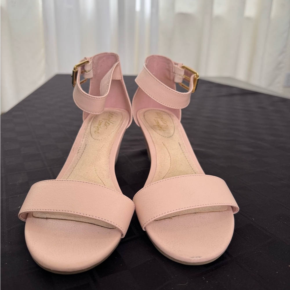Elegant Blush Platform Sandals